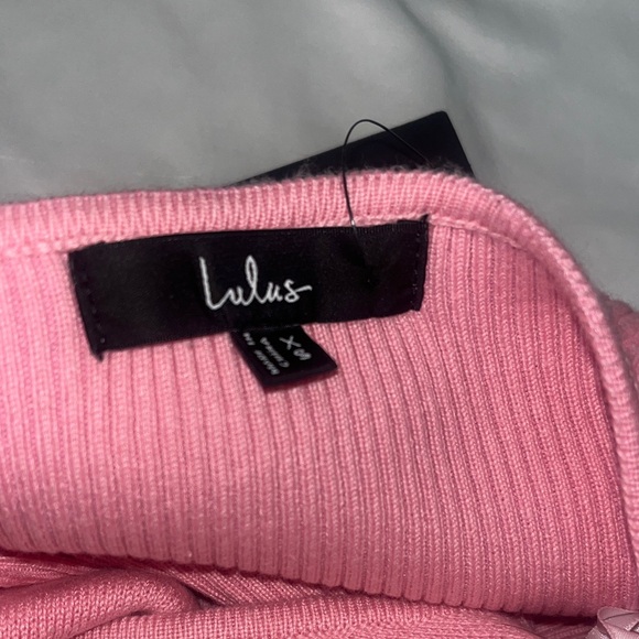 Lulus Ameliah Pink and White Collared Sweater Tank Top - Picture 9 of 13